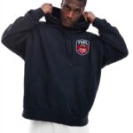 Men's Midweight Polyester Fleece Hooded Sweatshirt