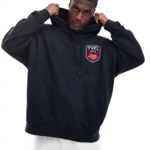Men's Midweight Polyester Fleece Hooded Sweatshirt